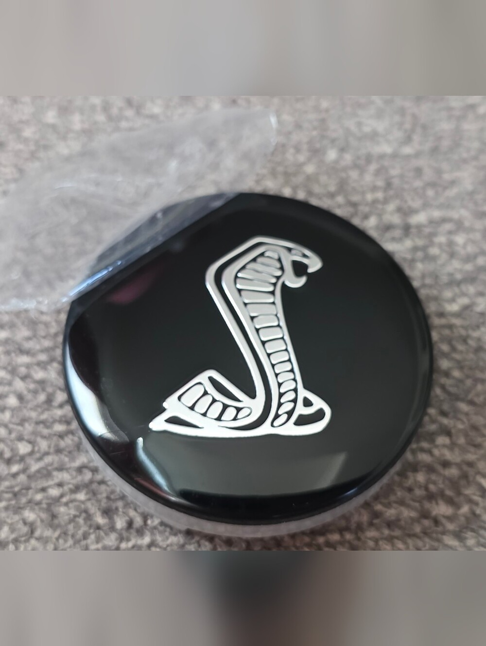 4 Mustang Shelby cobra Snake 54mm hubcap center caps Red available also
